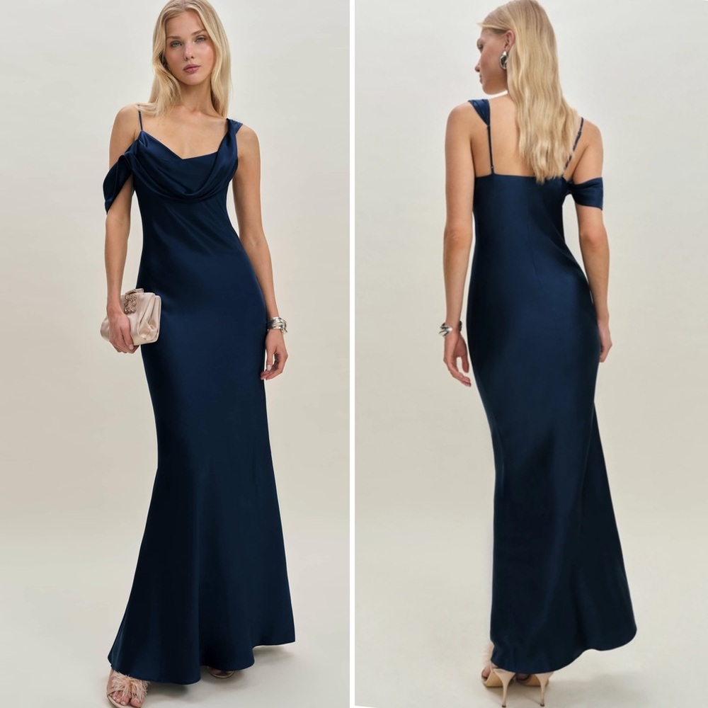 Reformation Ronda Silk Dress